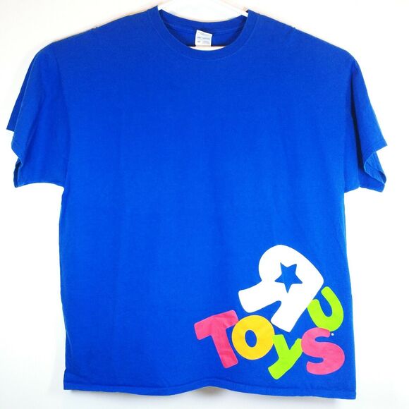 Toys R Us Employee T-Shirt Men's 2XL Blue Tee VTG 00's Promo nice - Picture 1 of 4
